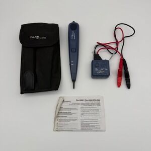 Fluke Networks PRO 3000 Toner and Probe Kit w/ Case & Manual Cable Tracer